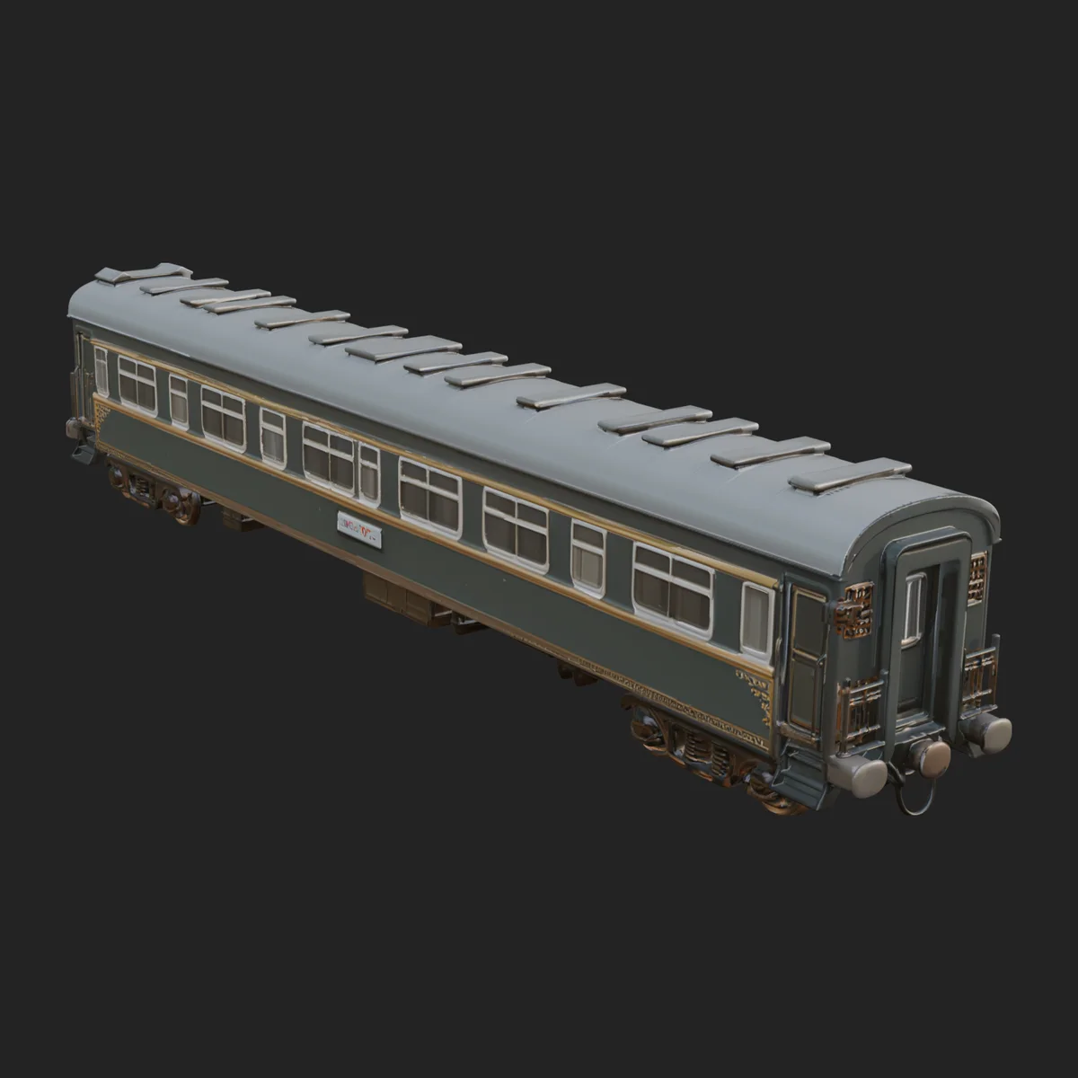 Passenger Train Car Model Design 1