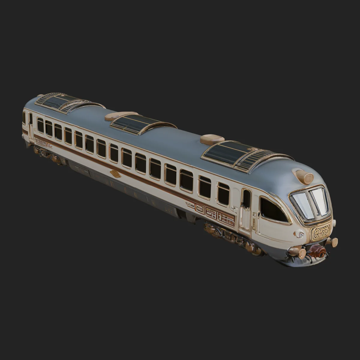 Passenger Train Car Model Design 11