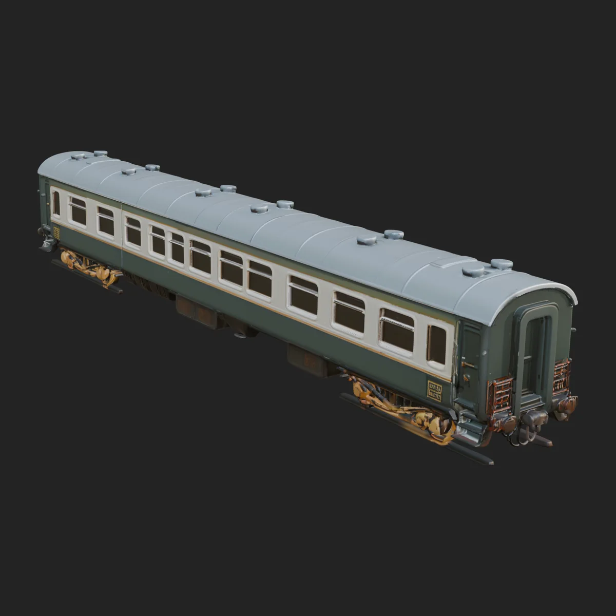 Passenger Train Car Model Design 13