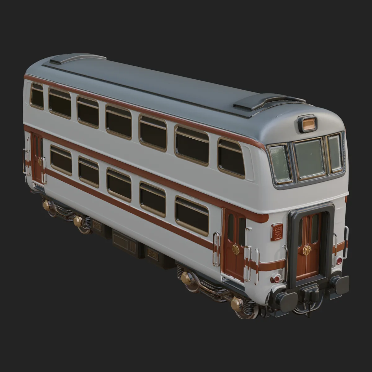 Passenger Train Car Model Design 3