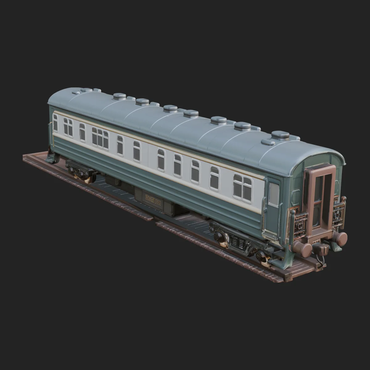 Passenger Train Car Model Design 5