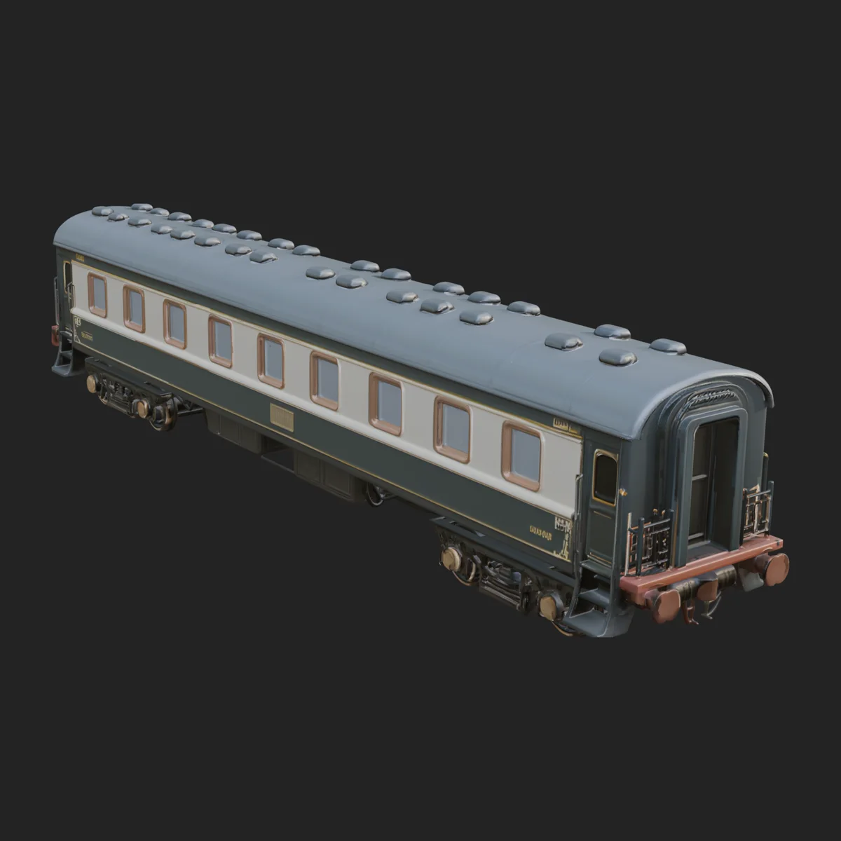 Passenger Train Car Model Design 7