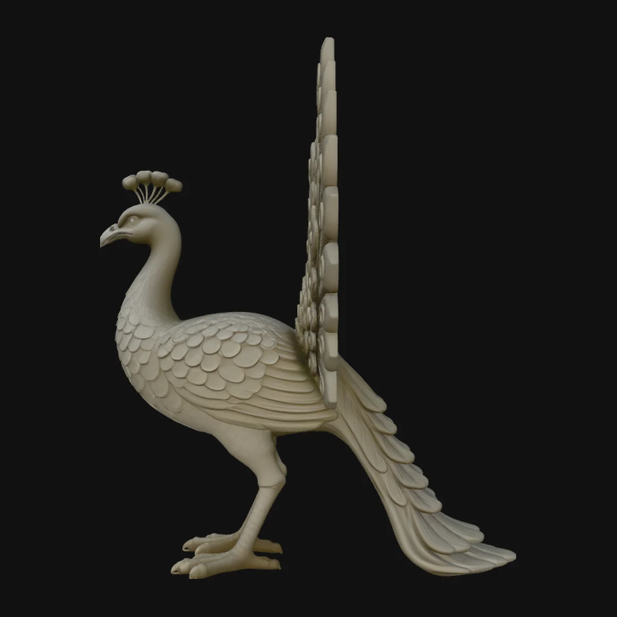 Peacock Statue Design 1