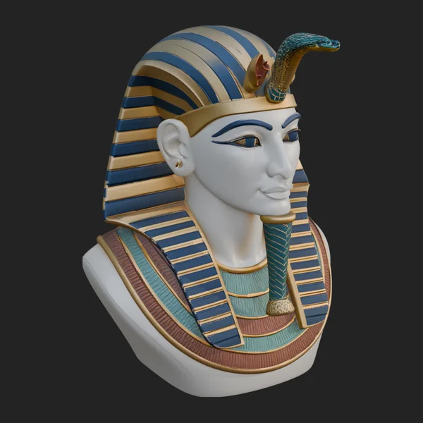 Pharaoh Nemes Bust Statue Design 10