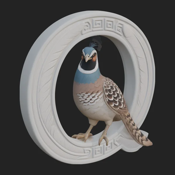 Pheasant Oval Relief Plaque Design 1