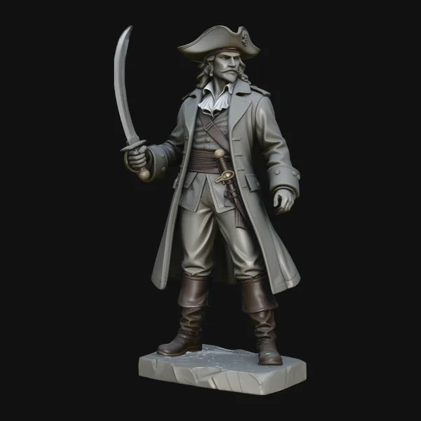 Pirate Lord Statue Design 1