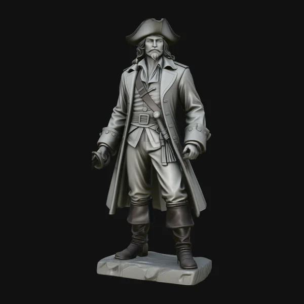 Pirate Lord Statue Design 2