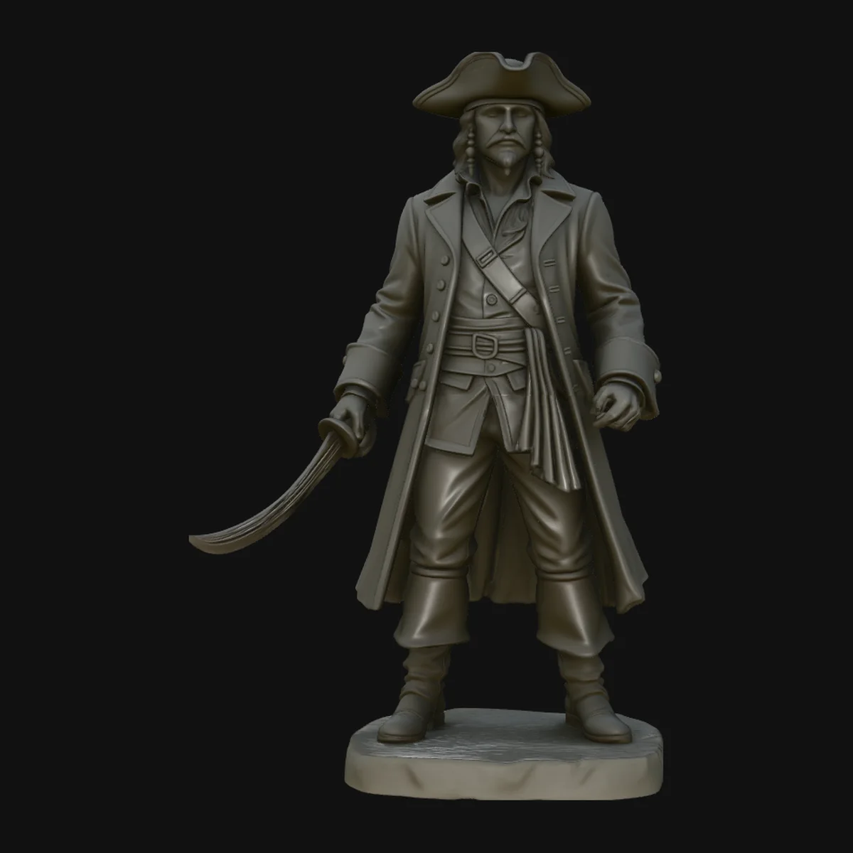 Pirate Lord Statue Design 3