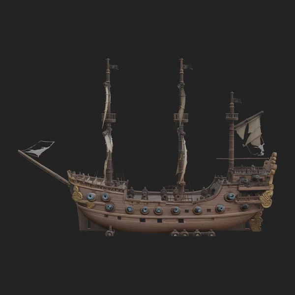 Pirate Sailing Ship Model Design 1