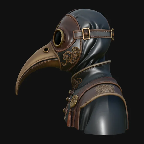 Plague Doctor Bust Statue Design 1