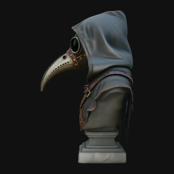 Plague Doctor Bust Statue Design 5