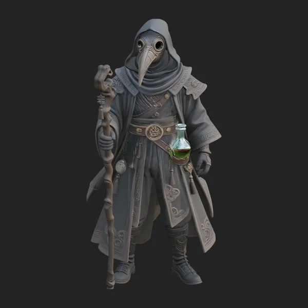 Plague Doctor Statue Design 1