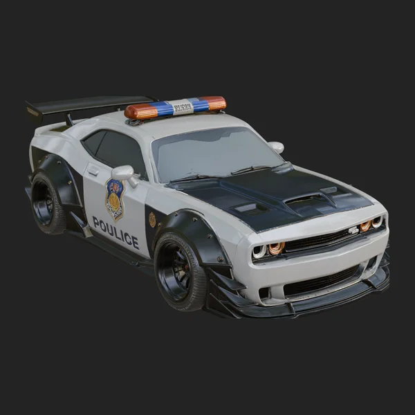 Police Patrol Car Model Design 1