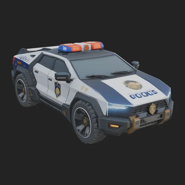 Police Patrol Car Model Design 11