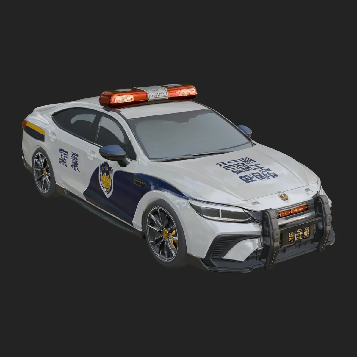 Police Patrol Car Model Design 13