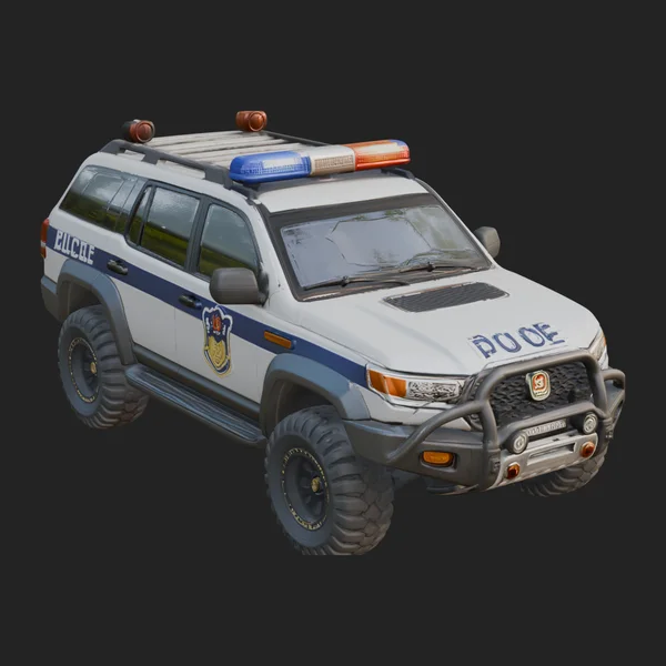 Police Patrol Car Model Design 2