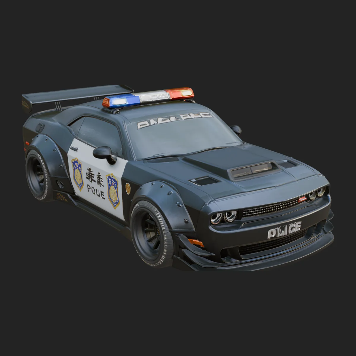 Police Patrol Car Model Design 4