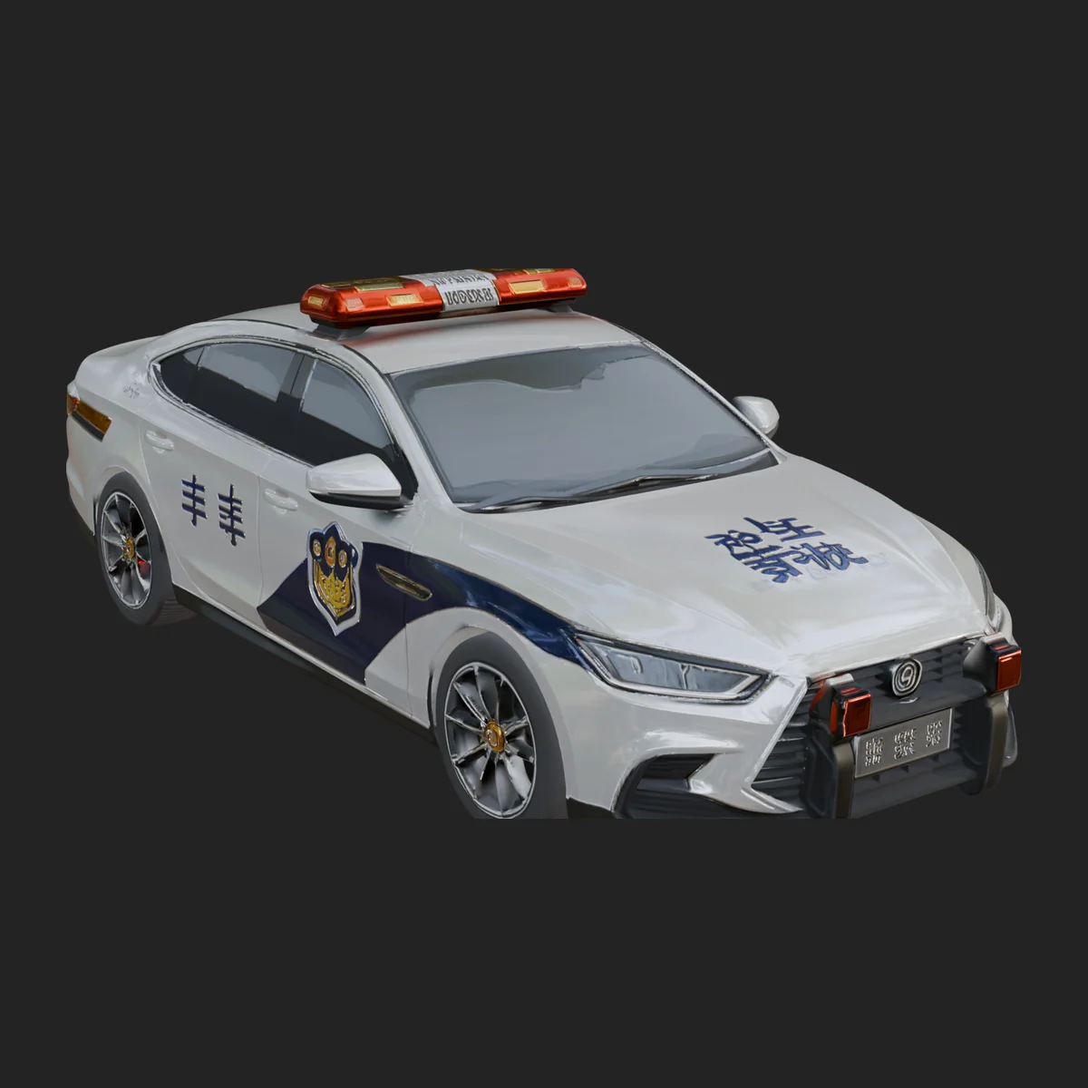 Police Patrol Car Model Design 6