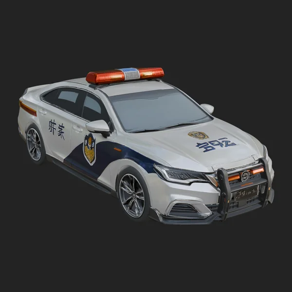 Police Patrol Car Model Design 9