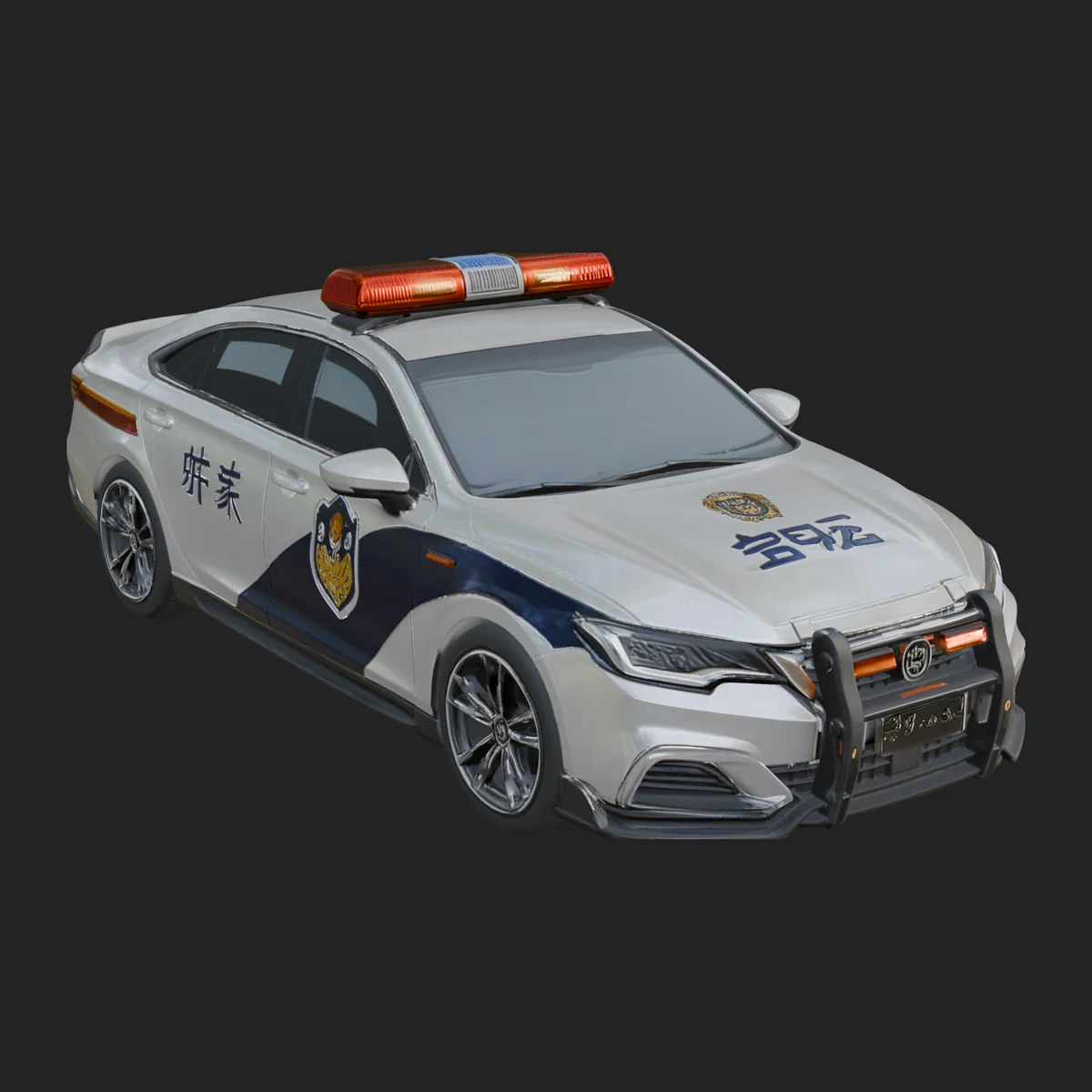 Police Patrol Car Model Design 9