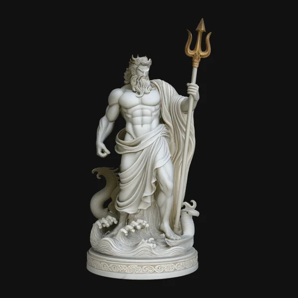 Poseidon with Trident Statue Design 10