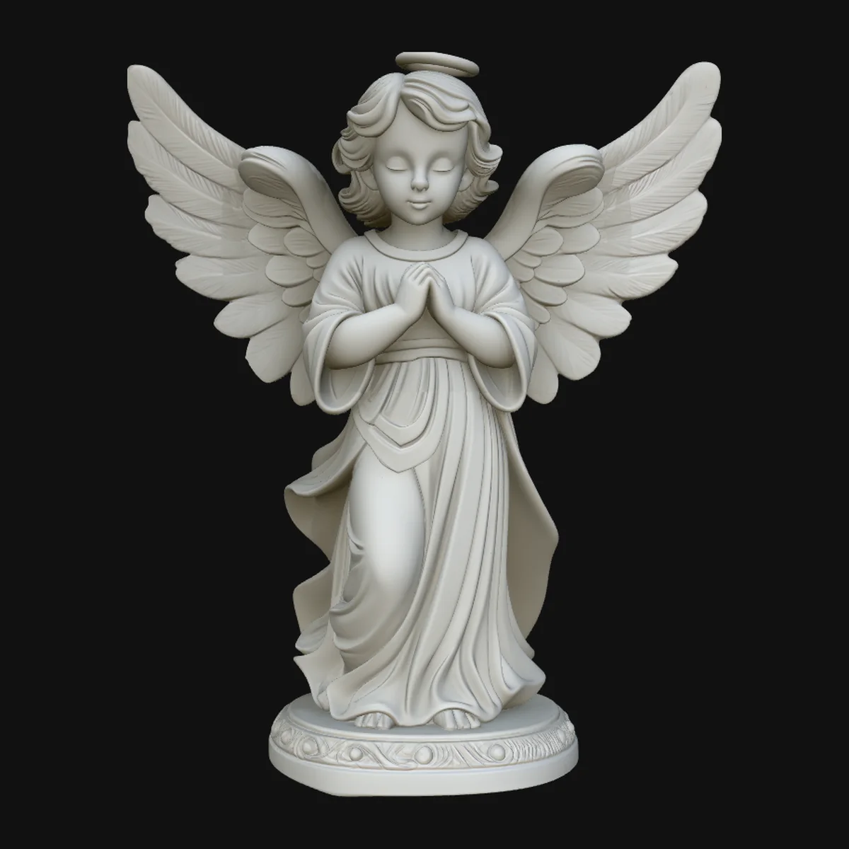 Praying Angel Child Statue