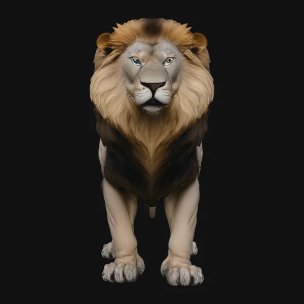 Prowling Lion Statue Design 4