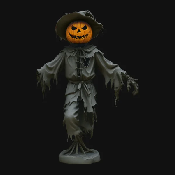 Pumpkin Scarecrow Statue Design 5