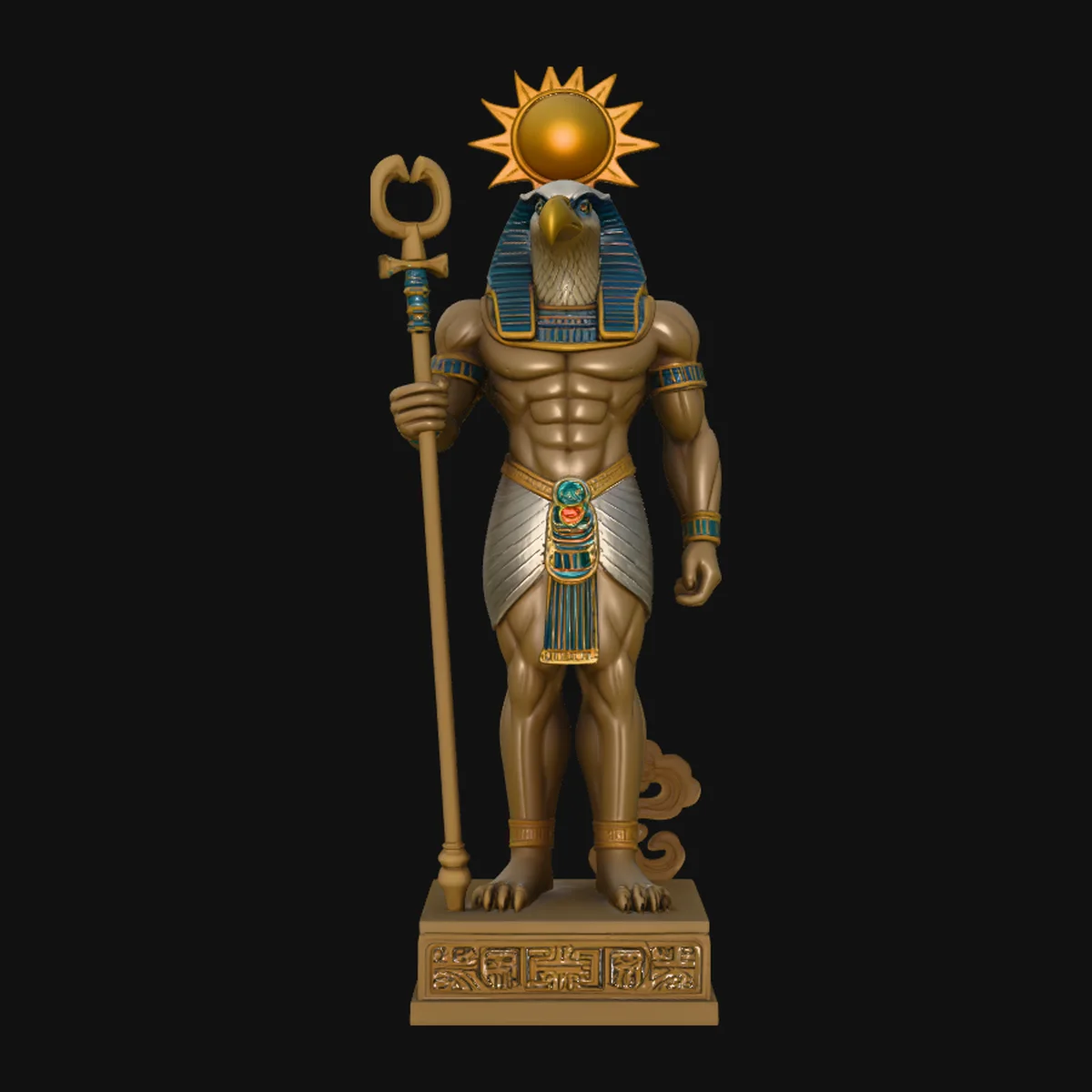 Ra Sun God Statue Design 1