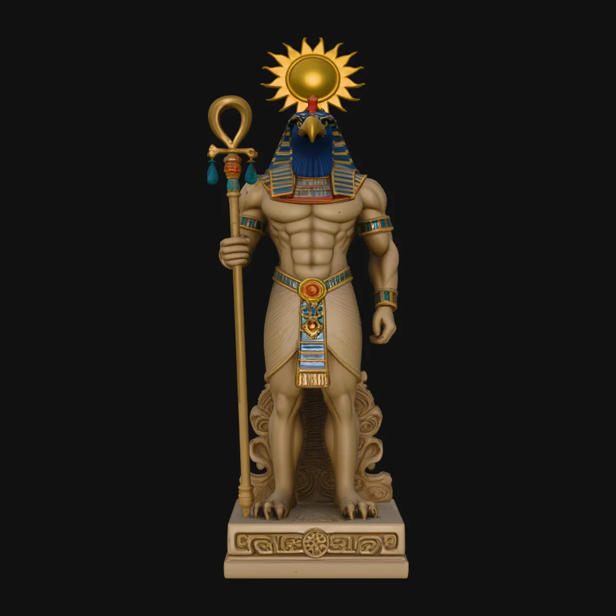 Ra Sun God Statue Design 4