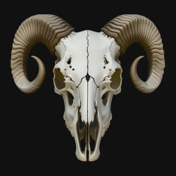 Ram Skull Wall Mount Design 3