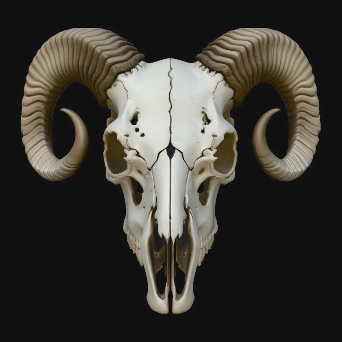 Ram Skull Wall Mount Design 3