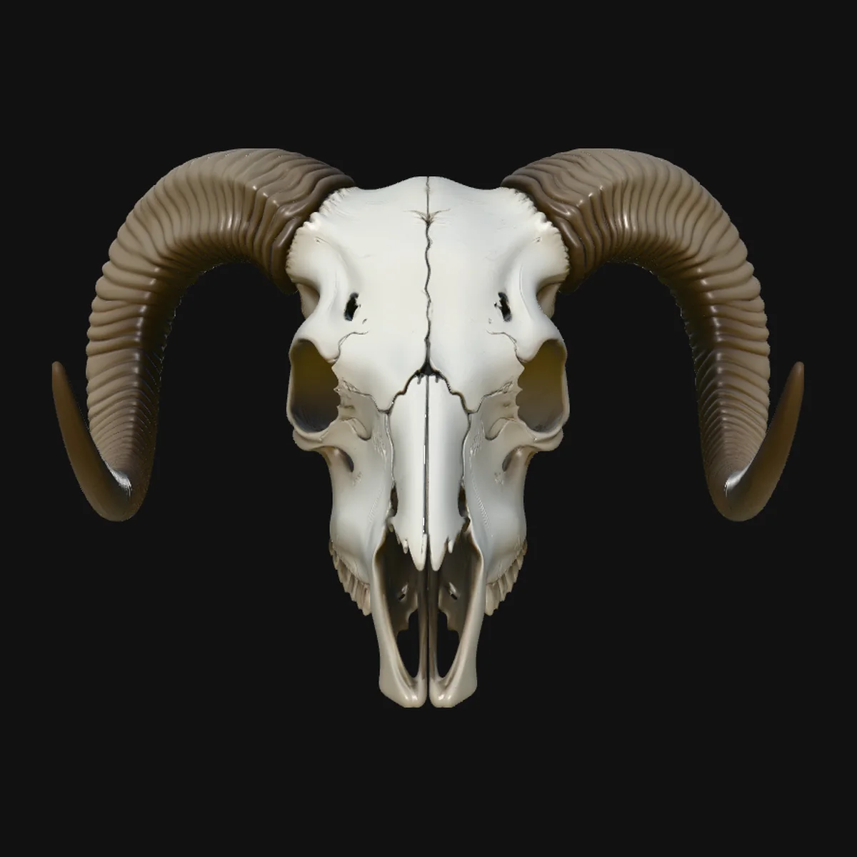 Ram Skull Wall Mount Design 5