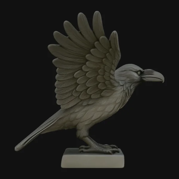 Raven Statue Design 1