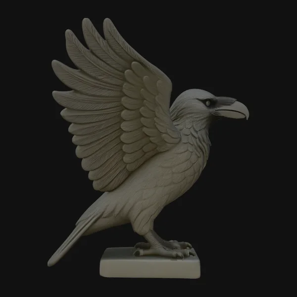 Raven Statue Design 4