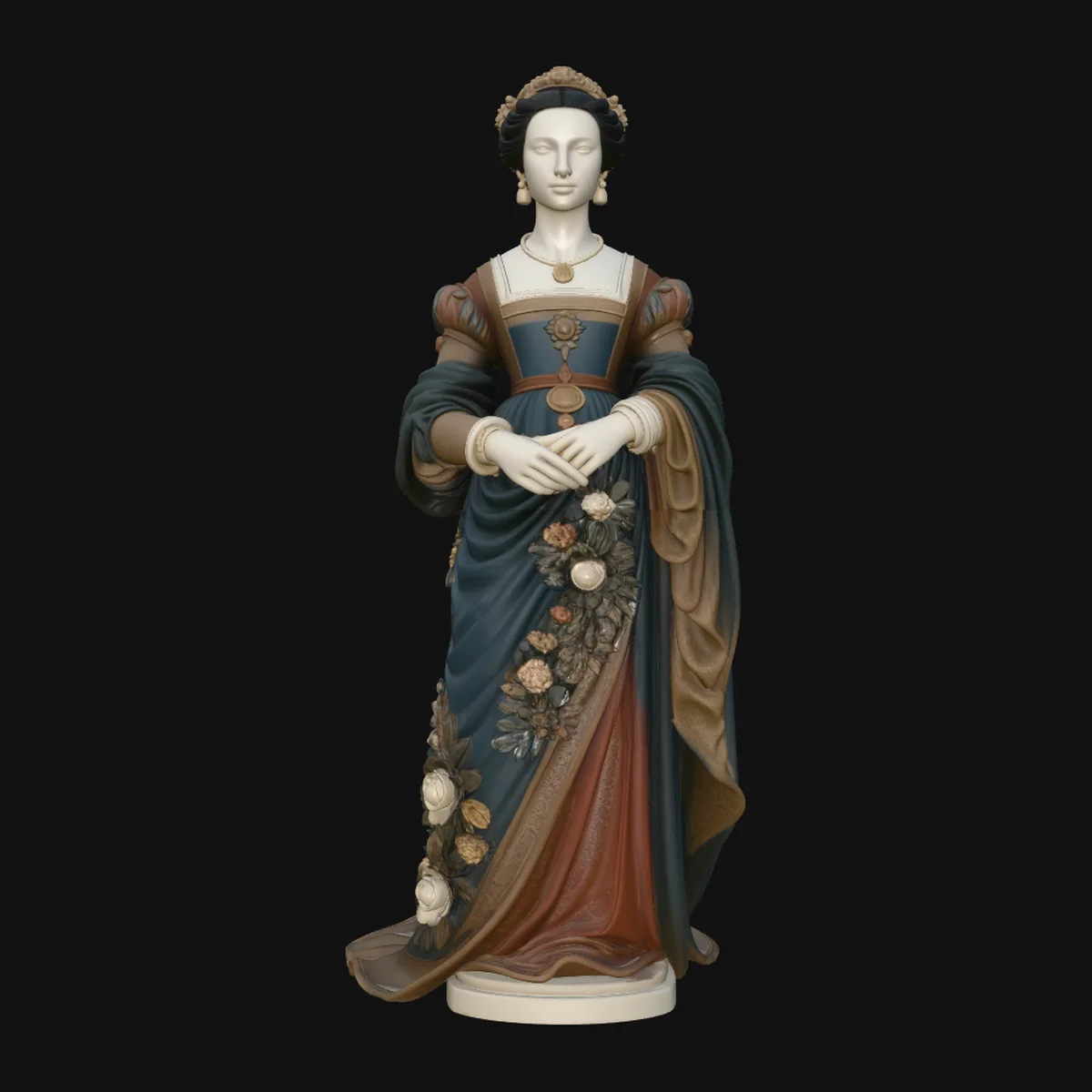 Renaissance Lady Statue Design 1
