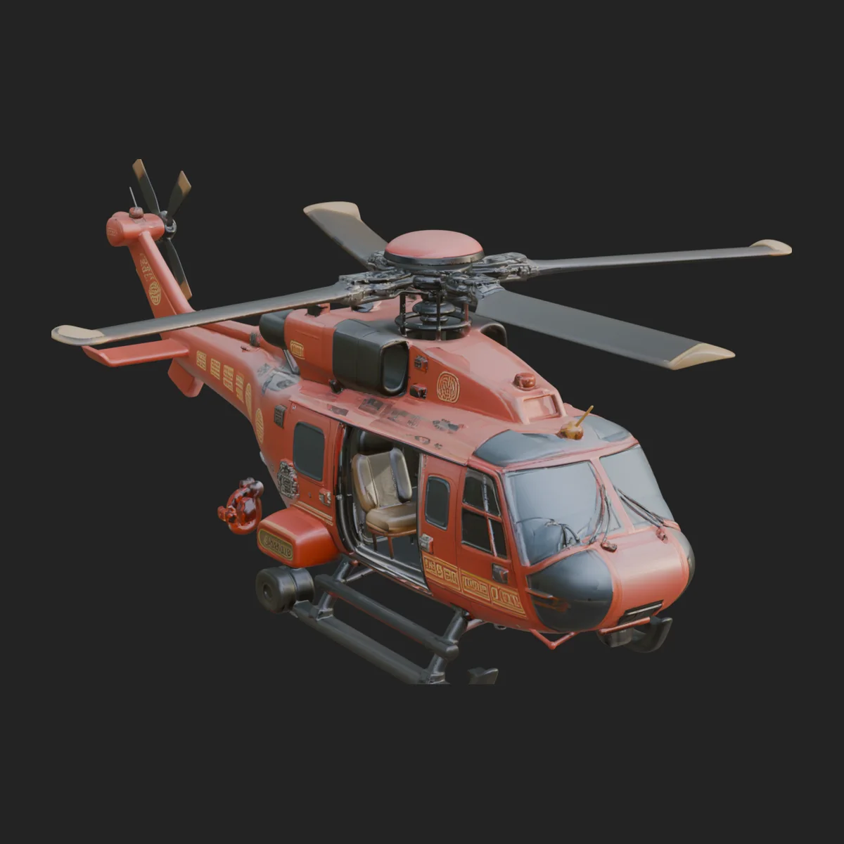 Rescue Helicopter Model Design 11