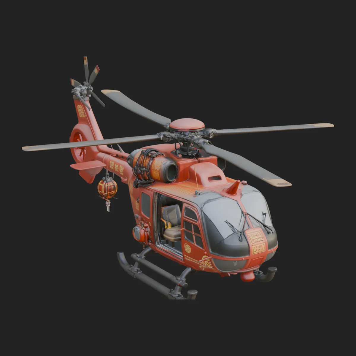 Rescue Helicopter Model Design 16