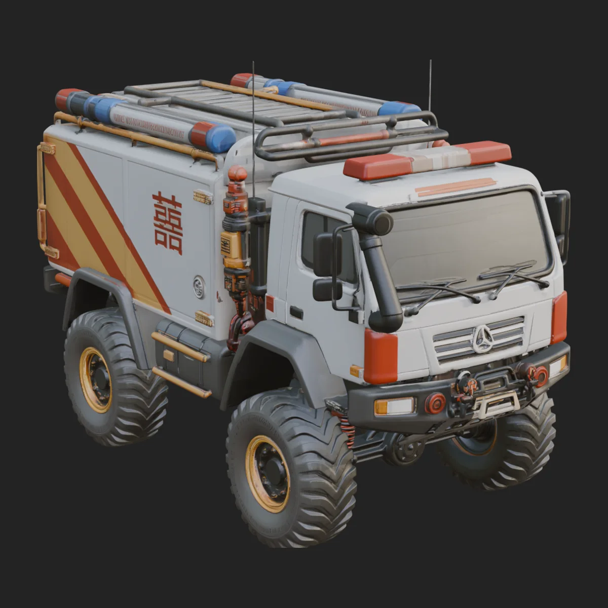 Rescue Truck Model Design 1