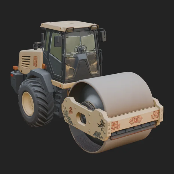 Road Roller Model Design 5