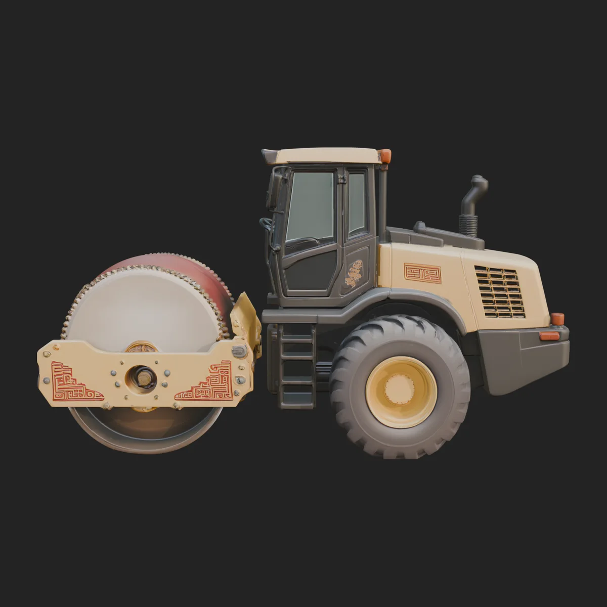 Road Roller Model Design 7