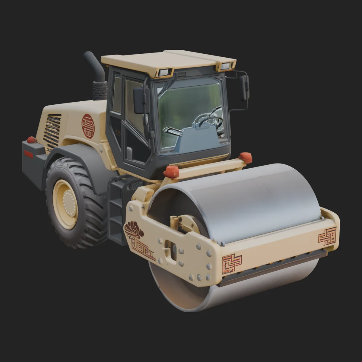 Road Roller Model Design 9