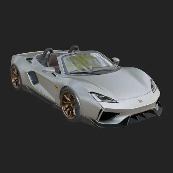 Roadster Supercar Model Design 1