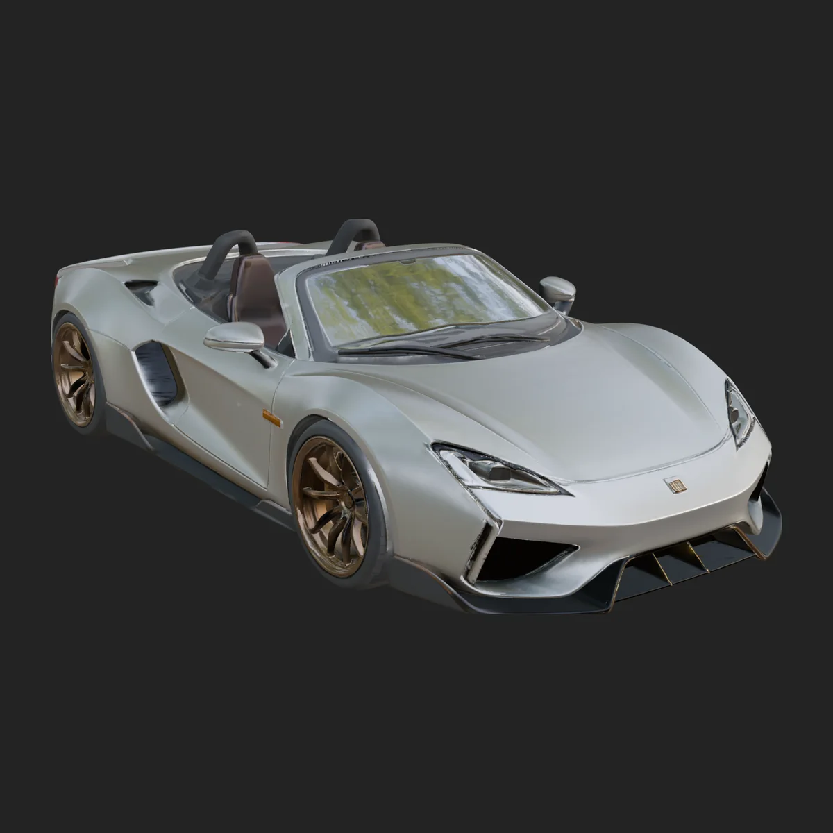 Roadster Supercar Model Design 1