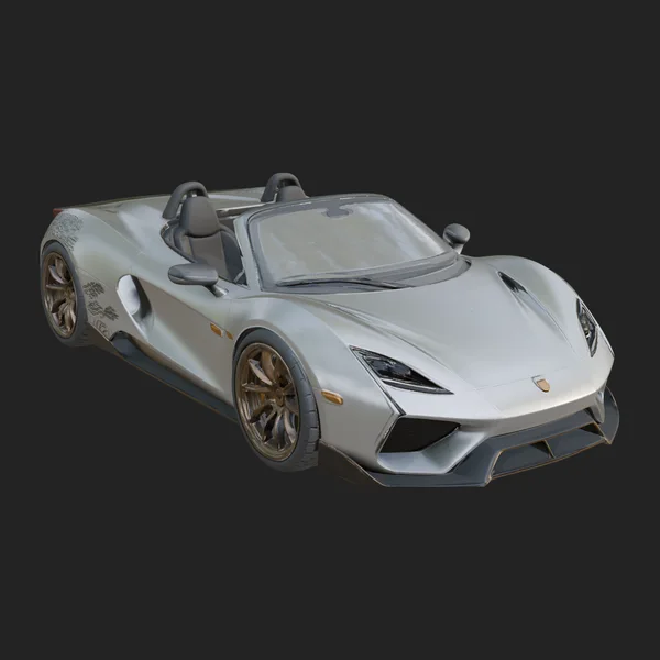 Roadster Supercar Model Design 2
