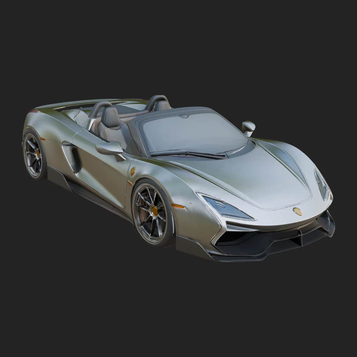 Roadster Supercar Model Design 4