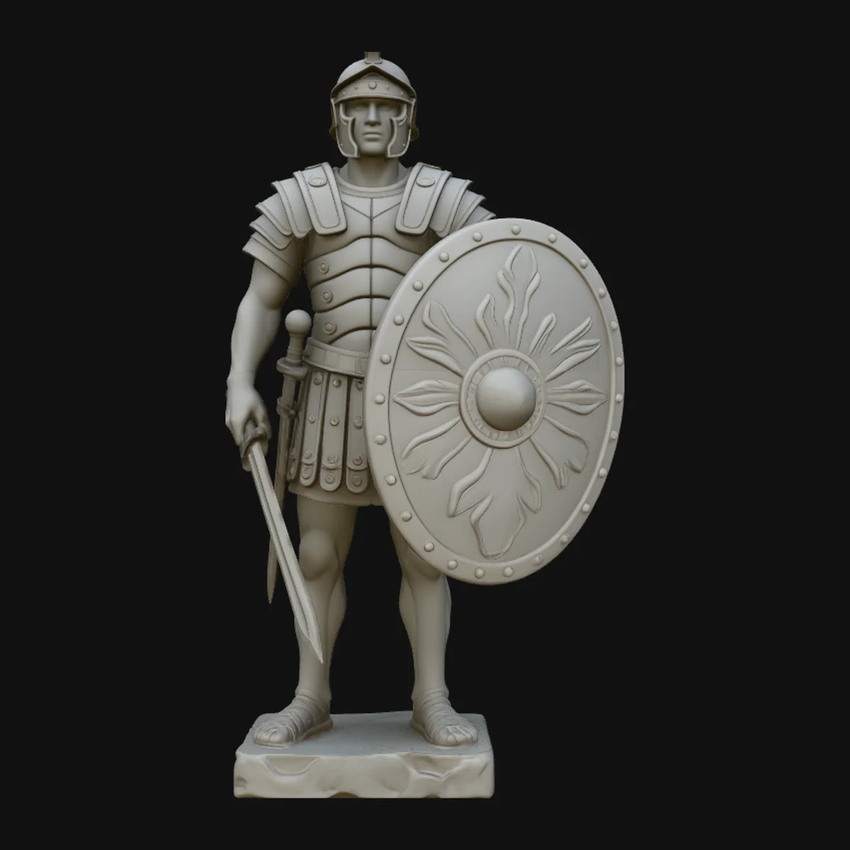 Roman Legionary Statue Design 1