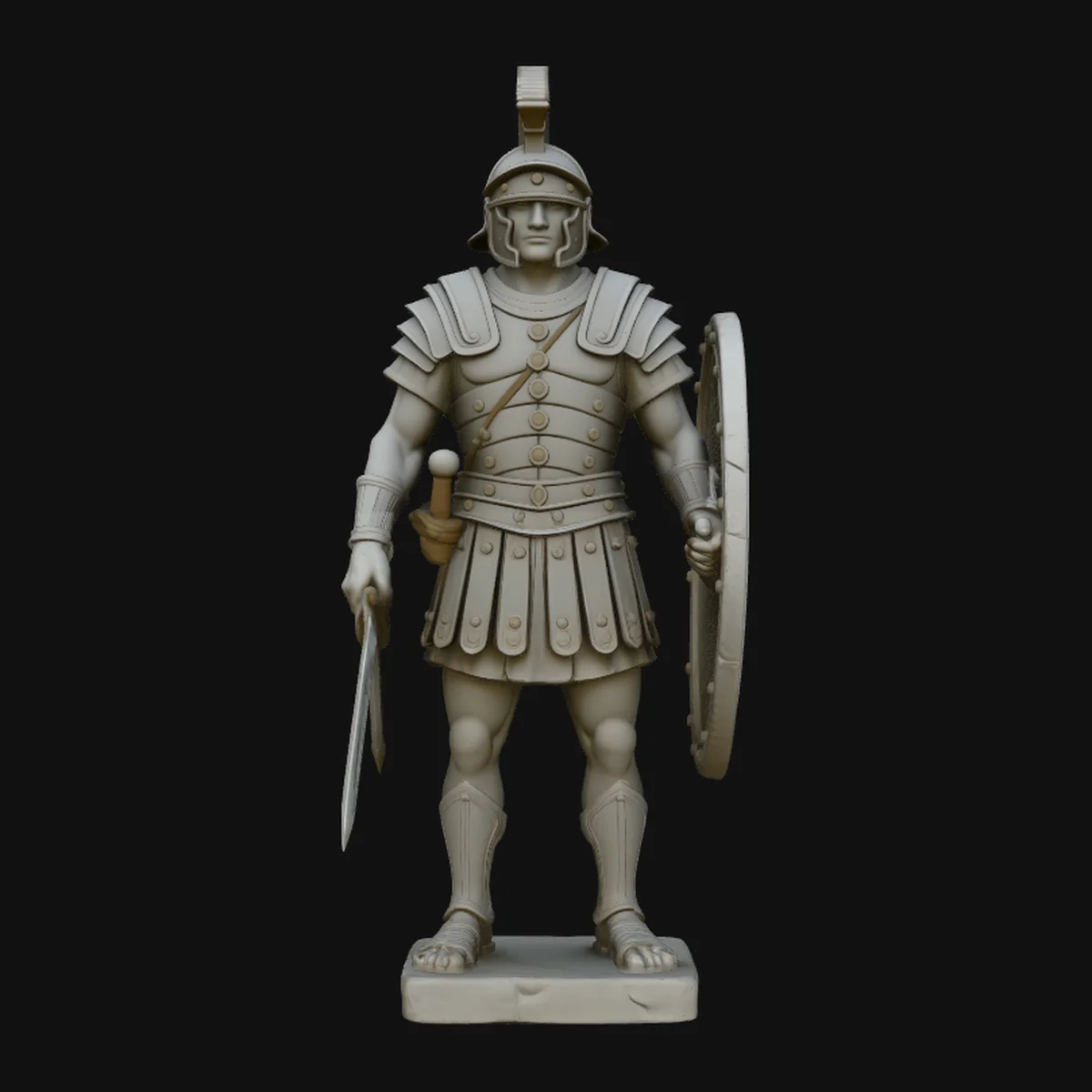 Roman Legionary Statue Design 2