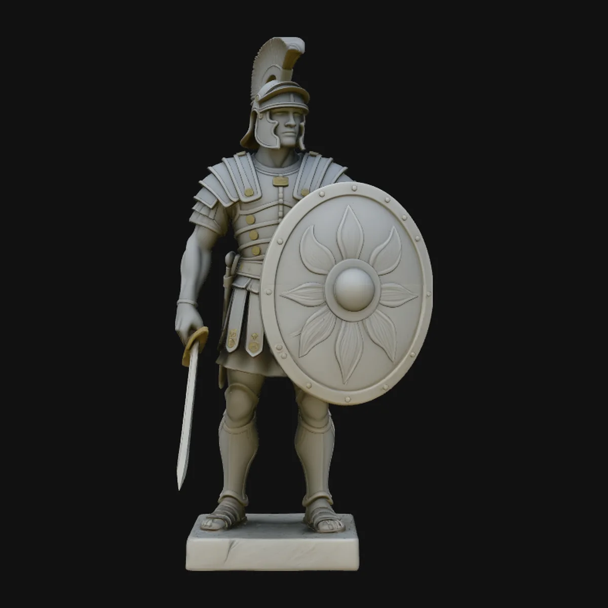 Roman Legionary Statue Design 4