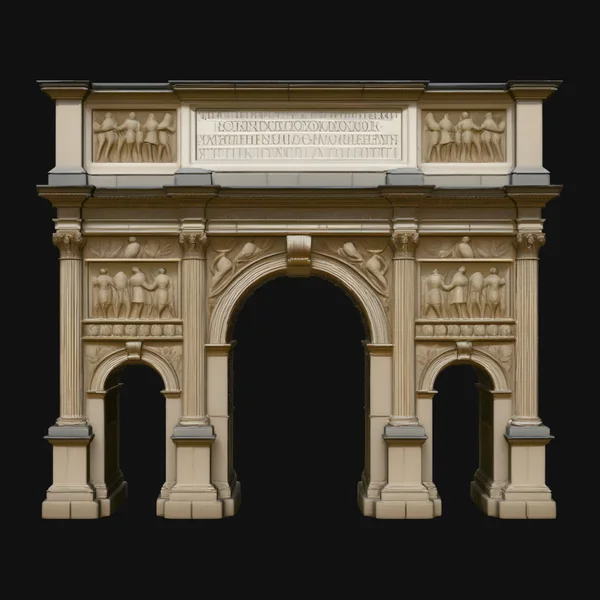 Roman Triumphal Arch Model Design 1